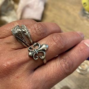 Fleur De Lis Earring & Ring set.